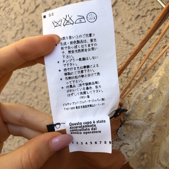 NWT Dolce& Gabanna Silk Slip Tank Top Size 44 - Picture 13 of 13